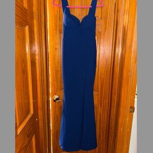 NWT Lulus royal blue maxi dress